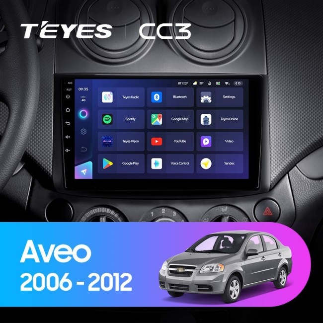 Штатная магнитола Teyes CC3 6/128 Chevrolet Aveo T250 (2006-2012)