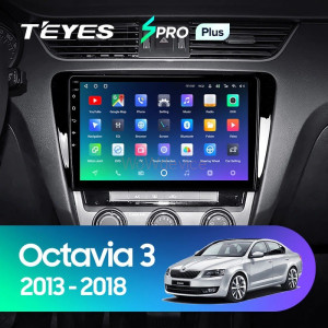 Штатная магнитола Teyes SPRO Plus 3/32 Skoda Octavia 3 A7 (2013-2018) Тип-A