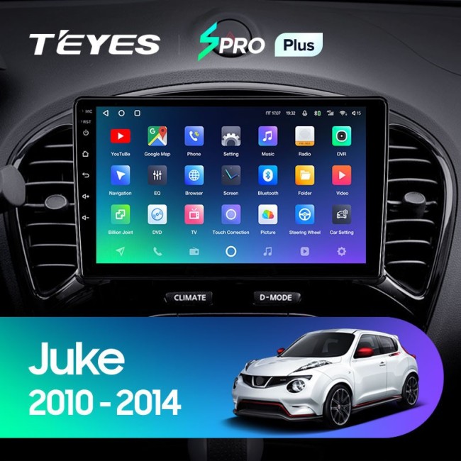 Штатная магнитола Teyes SPRO Plus 6/128 Nissan Juke (2010-2014)