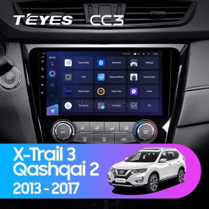 Штатная магнитола Teyes CC3 360 6/128 Nissan X-Trail 3 T32 (2013-2021) F2 климат контроль Тип-A