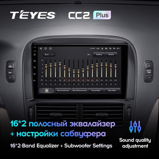 Штатная магнитола Teyes CC2 Plus 4/32 Lexus LS430 XF30 (2000-2006) F2
