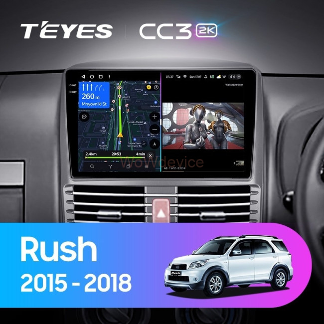 Штатная магнитола Teyes CC3 2K 4/32 Toyota Rush (2015-2018) Правый руль Штатная магнитола Teyes CC3 2K 4/32 Toyota Rush (2015-2018) Правый руль