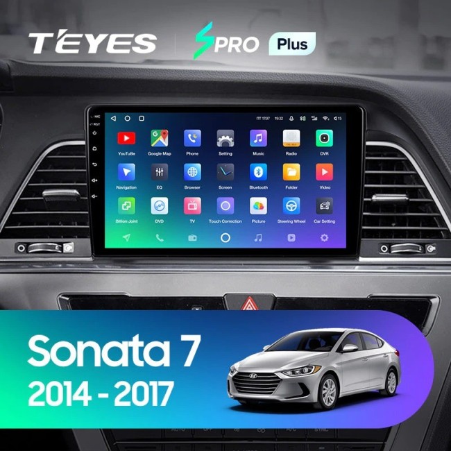 Штатная магнитола Teyes SPRO Plus 3/32 Hyundai Sonata 7 LF (2014-2017) Тип-B