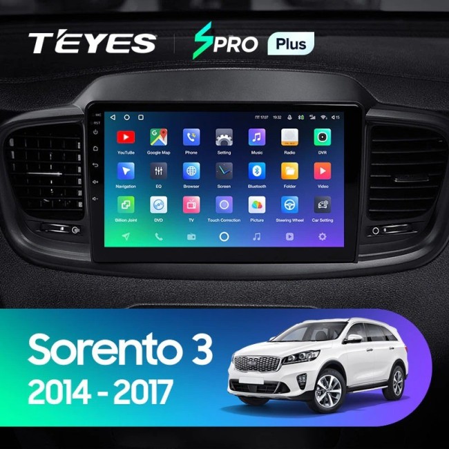 Штатная магнитола Teyes SPRO Plus 6/128 Kia Sorento 3 Prime (2014-2017) Тип-B