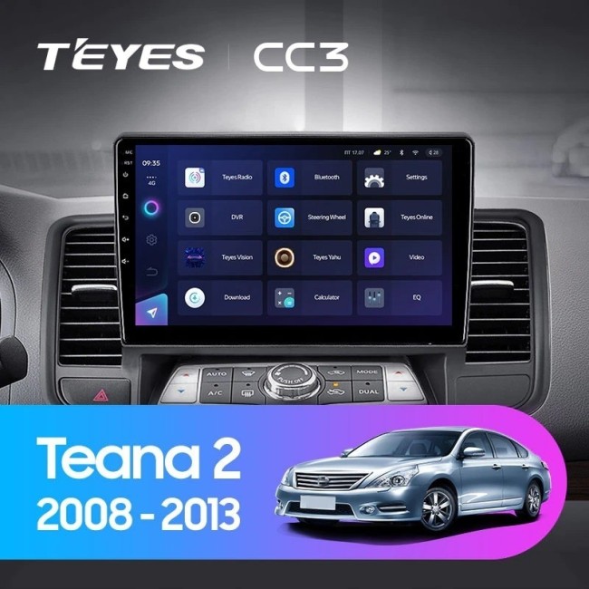 Штатная магнитола Teyes CC3 360 6/128 Nissan Teana J32 (2008-2013) Тип-В