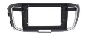 Рамка магнитолы 10.2" (цв.Черный и Серебристый) для HONDA Accord 2013-2018