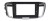 Рамка магнитолы 10.2" (цв.Черный и Серебристый) для HONDA Accord 2013-2018