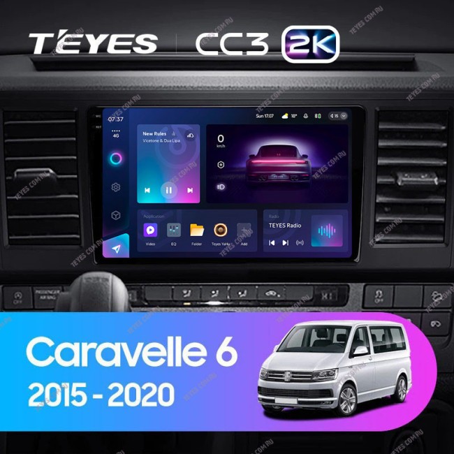 Штатная магнитола Teyes CC3 2K 3/32 Volkswagen Caravelle T6 (2015-2020)