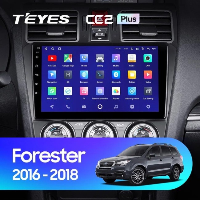 Штатная магнитола Teyes CC2L Plus 1/16 Subaru Forester SJ (2015-2018)