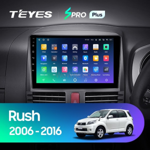 Штатная магнитола Teyes SPRO Plus 4/32 Toyota Rush J200 (2006-2016) Правый руль