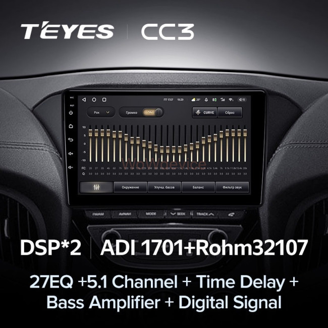 Штатная магнитола Teyes CC3 360 6/128 Hyundai Rohens Coupe 2012+ F3