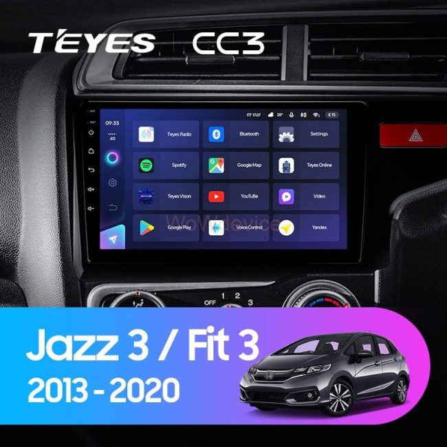 Штатная магнитола Teyes CC3 3/32 Honda Jazz 3 (2013-2020) Тип-B
