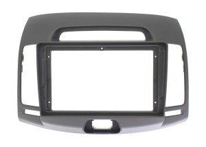 Рамка магнитолы 9.0" (цв.Черный) для HYUNDAI Elantra (HD), Avante (HD) 2006-2010 Левый руль