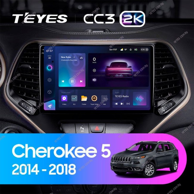 Штатная магнитола Teyes CC3 2K 3/32 Jeep Cherokee 5 KL (2014-2018)