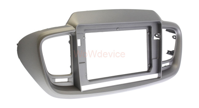Рамка магнитолы 10.2" (цв.Серый) для KIA Sorento (UM) 2014+ Правый руль