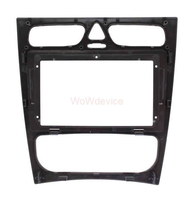 Рамка магнитолы 9.0" (цв.Черный) для MERCEDES-BENZ C-klasse (W203) 2000-2004; G-klasse (W463) 1998-2006