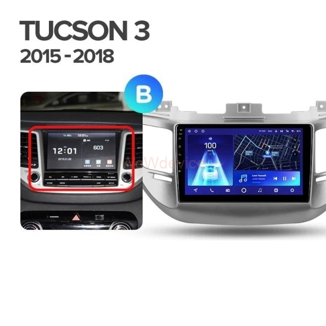 Штатная магнитола Teyes CC2L Plus 2/32 Hyundai Tucson 3 (2015-2018) Тип-A Штатная магнитола Teyes CC2L Plus 2/32 Hyundai Tucson 3 (2015-2018) Тип-A