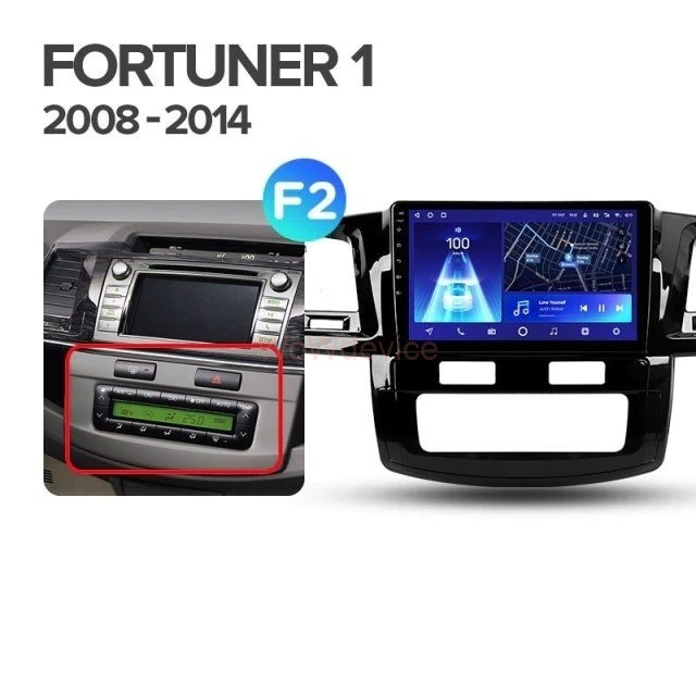 Штатная магнитола Teyes CC2L Plus 2/32 Toyota Fortuner (2008-2014) F2 Штатная магнитола Teyes CC2L Plus 2/32 Toyota Fortuner (2008-2014) F2