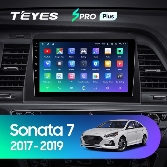 Штатная магнитола Teyes SPRO Plus 6/128 Hyundai Sonata 7 LF (2017-2019)