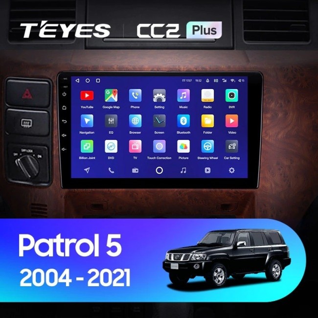 Штатная магнитола Teyes CC2L Plus 2/32 Nissan Patrol V 5 Y61 (2004-2021) Тип С