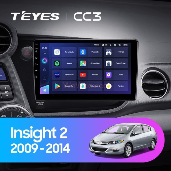 Штатная магнитола Teyes CC3L 4/32 Honda Insight 2 LHD (2009-2014)