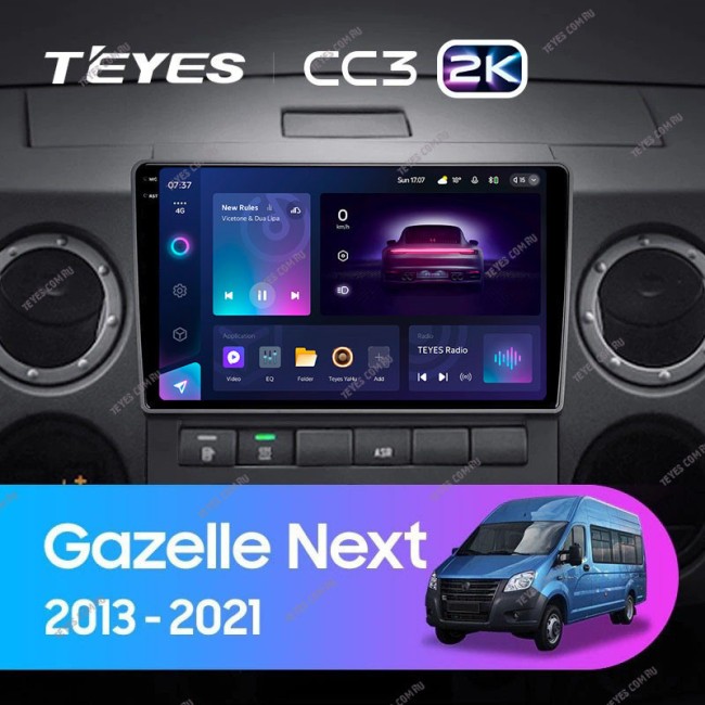 Штатная магнитола Teyes CC3 2K 3/32 GAZ Gazelle Next (2013-2021) F1