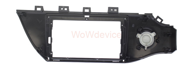 Рамка магнитолы 9.0" (цв.Глянцевый Черный) для KIA Rio, K2, KX Cross 2017-2020 Левый руль