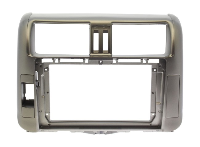 Рамка магнитолы 9.0" (цв.Серый) для TOYOTA Land Cruiser Prado (150) 2009-2013 с навигацией