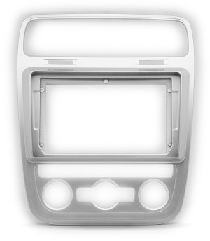 Рамка магнитолы 9.0" (цв.Серебро) для VOLKSWAGEN Scirocco 2014-2017 Климат