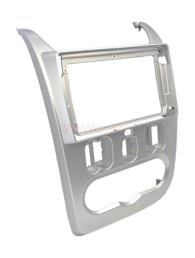Рамка магнитолы 9.0" (цв.Серебро) для RENAULT Logan 2009-2013; Sandero 2007-2011 / DACIA Logan, Sandero 2008-2012, Duster 2010-2013 / NISSAN NP200 2009+ Левый руль Рамка магнитолы 9.0" (цв.Серебро) для RENAULT Logan 2009-2013; Sandero 2007-2011 / DACIA Logan, Sandero 2008-2012, Duster 2010-2013 / NISSAN NP200 2009+ Левый руль