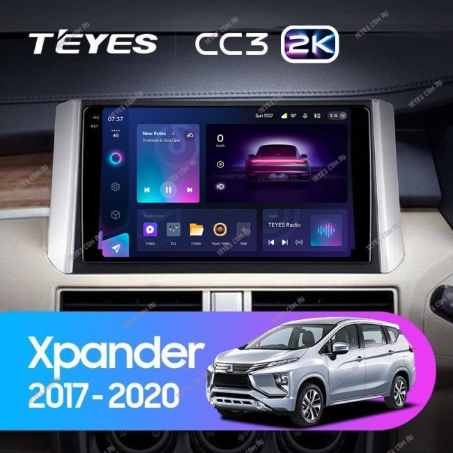 Штатная магнитола Teyes CC3 2K 4/64 Mitsubishi Xpander (2017-2020)