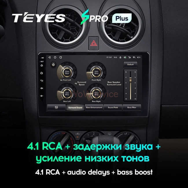 Штатная магнитола Teyes SPRO Plus 3/32 Nissan Qashqai 1 J10 (2006-2013) F2