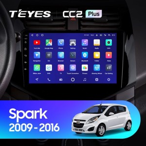 Штатная магнитола Teyes CC2 Plus 6/128 Chevrolet Spark M300 (2009-2016)