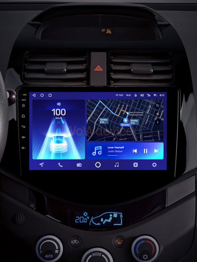 Штатная магнитола Teyes CC2 Plus 6/128 Chevrolet Spark M300 (2009-2016)