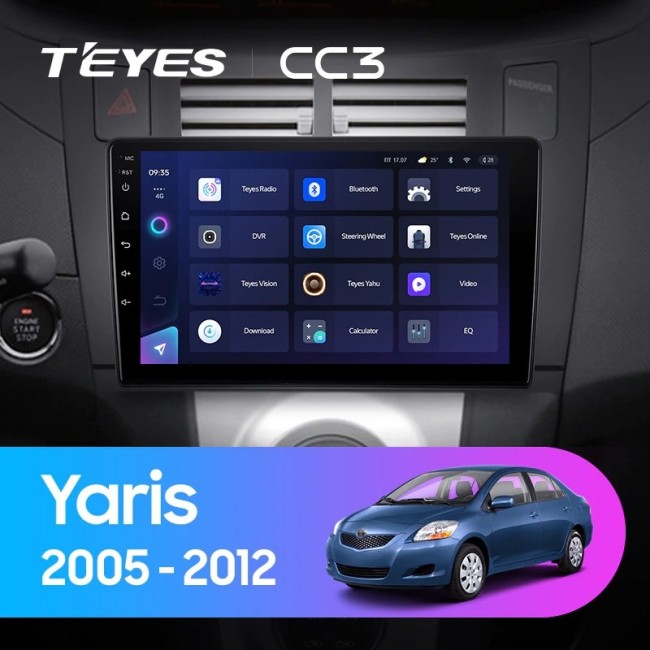 Штатная магнитола Teyes CC3 3/32 Toyota Yaris XP90 (2005-2012)