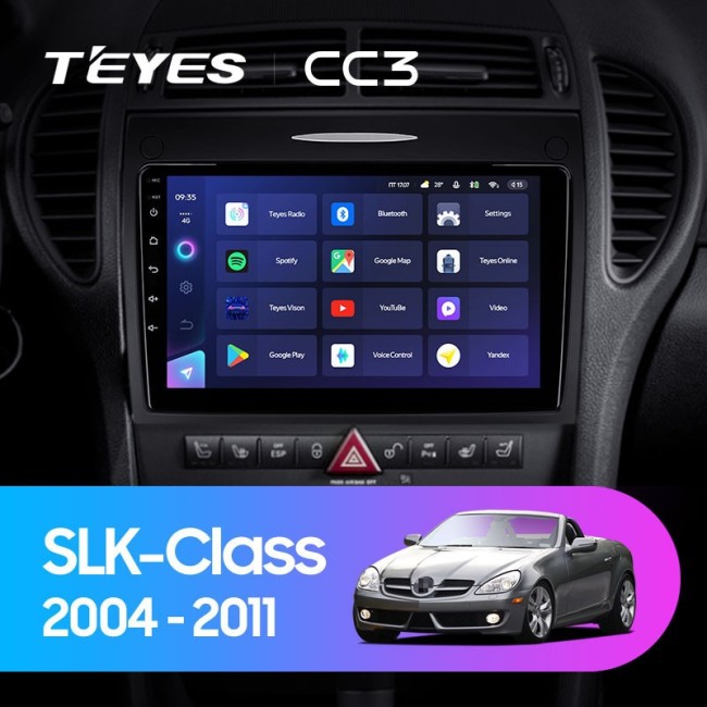 Штатная магнитола Teyes CC3 4/64 Mercedes-Benz SLK-Class R171 (2004-2011)