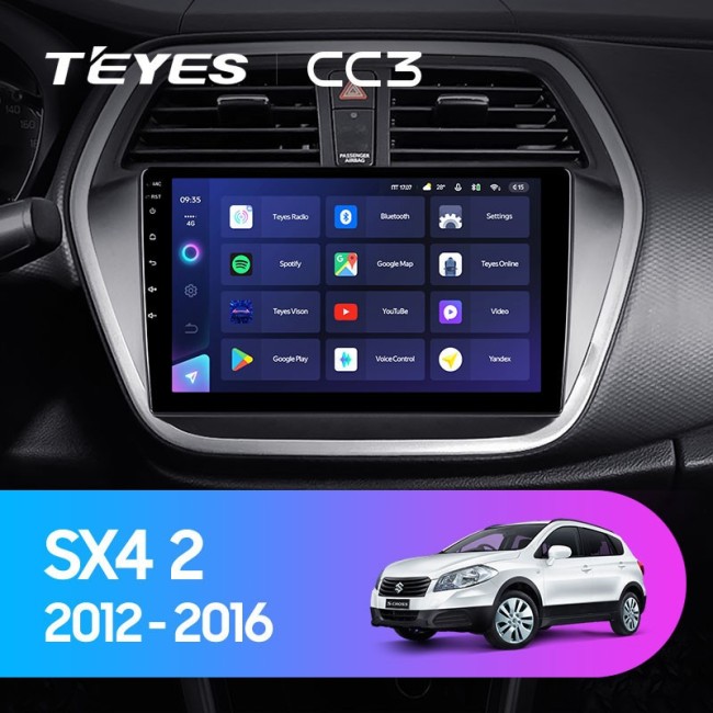 Штатная магнитола Teyes CC3 4/64 Suzuki SX4 2 (2012-2016)