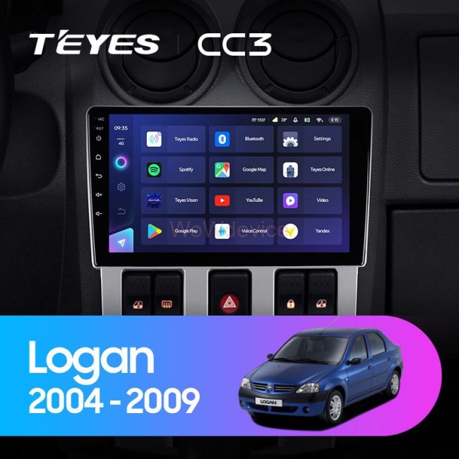 Штатная магнитола Teyes CC3L 4/32 Renault Logan 1 (2004-2009)