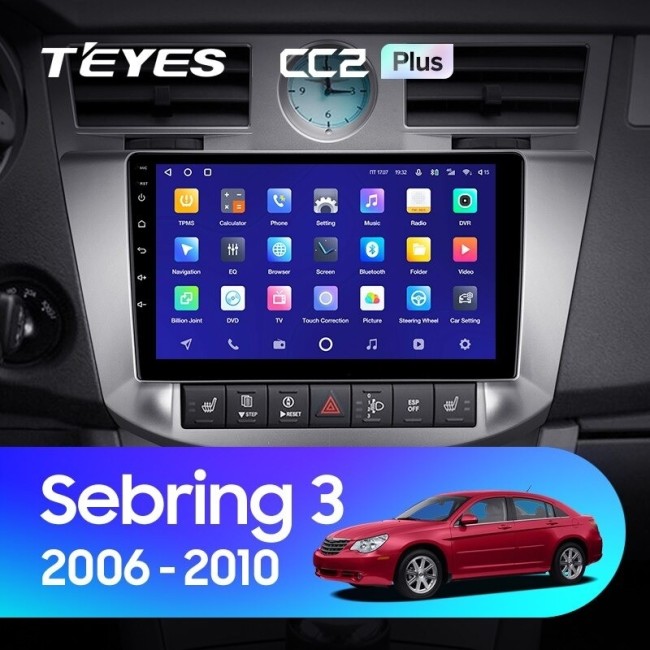 Штатная магнитола Teyes CC2 Plus 3/32 Chrysler Sebring 3 JS (2006-2010)