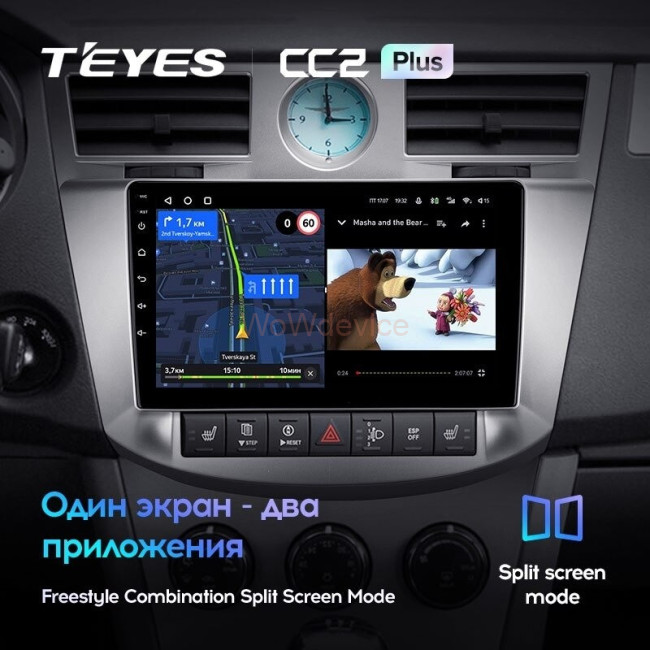 Штатная магнитола Teyes CC2 Plus 3/32 Chrysler Sebring 3 JS (2006-2010)