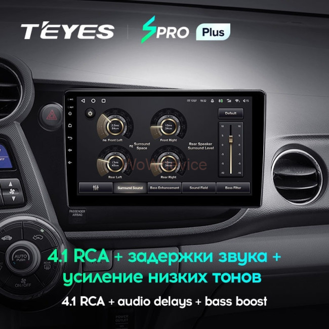 Штатная магнитола Teyes SPRO Plus 4/32 Honda Insight 2 LHD (2009-2014)