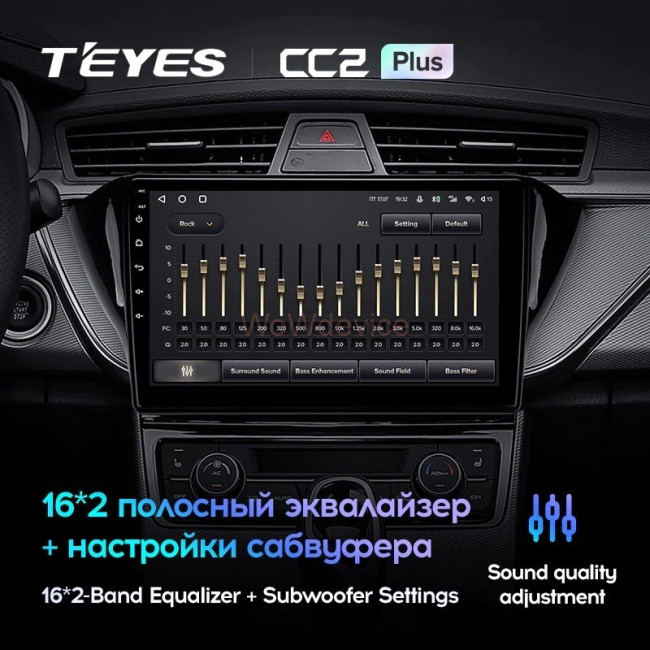 Штатная магнитола Teyes CC2 Plus 3/32 Geely GS (2016-2020) F2 Штатная магнитола Teyes CC2 Plus 3/32 Geely GS (2016-2020) F2