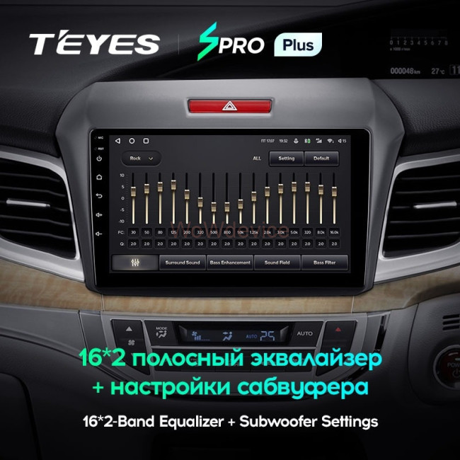 Штатная магнитола Teyes SPRO Plus 4/32 Honda Jade (2015-2020) Правый руль