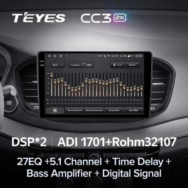 Штатная магнитола Teyes CC3 2K 4/64 LADA Vesta 2023+ F2