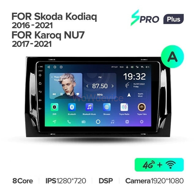 Штатная магнитола Teyes SPRO Plus 3/32 Skoda Karoq (2017-2022) Тип-A