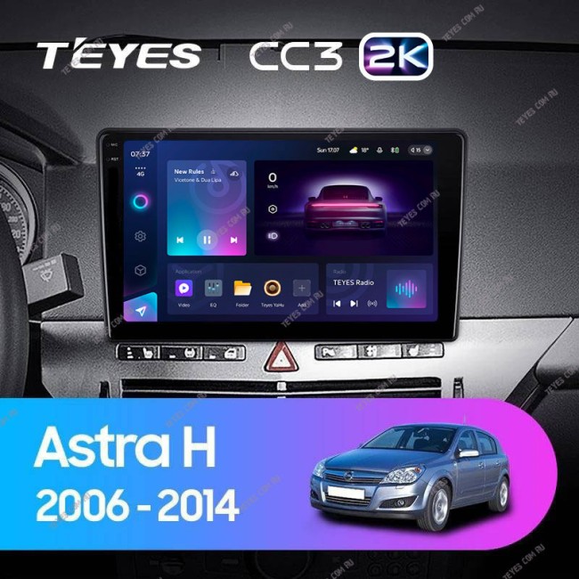Штатная магнитола Teyes CC3 2K 3/32 Opel Astra H (2006-2014) F1