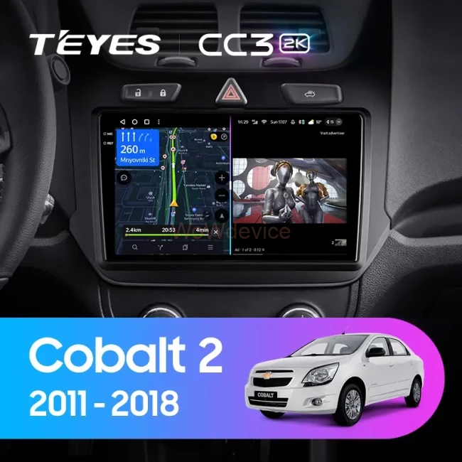 Штатная магнитола Teyes CC3 2K 6/128 Chevrolet Cobalt 2 (2011-2018)