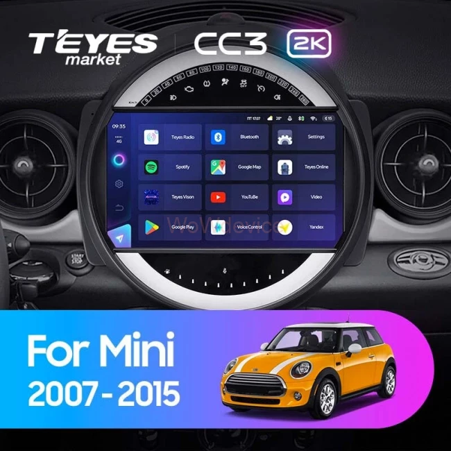 Штатная магнитола Teyes CC3 2K 6/128 Mini Cooper (2007-2015)