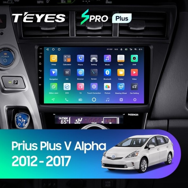Штатная магнитола Teyes SPRO Plus 3/32 Toyota Prius Plus V Alpha (2012-2017) правый руль