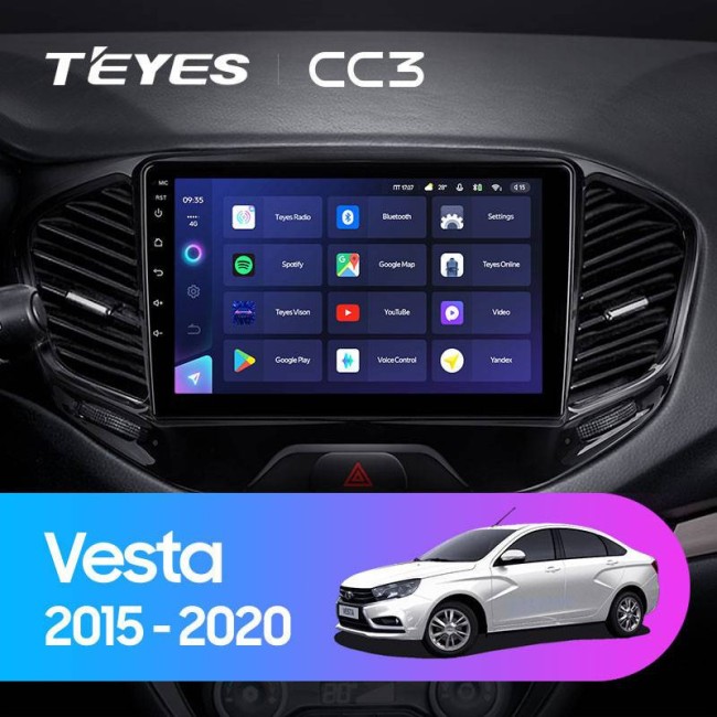 Штатная магнитола Teyes CC3 3/32 LADA Vesta Cross Sport (2015-2019)